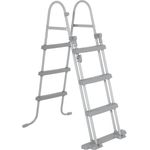 Bestway 'Flowclear' Poolleiter, 4 Stufen, für Pools bis 107 cm Höhe, Metall/Kunststoff Grau