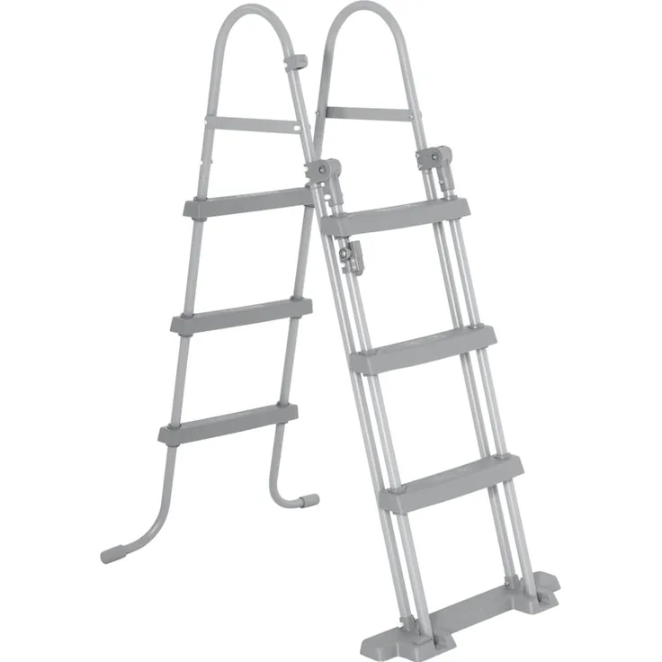 Bestway 'Flowclear' Poolleiter, 4 Stufen, für Pools bis 107 cm Höhe, Metall/Kunststoff Grau