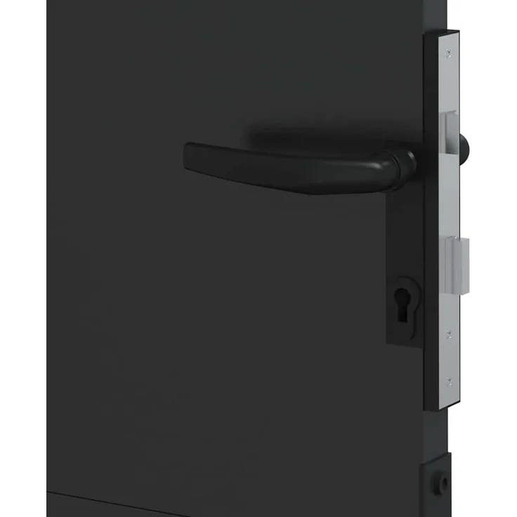 vidaXL Gartentor Schwarz 105 x 205 cm Pulverbeschichteter Stahl 42015908 – Bild 7