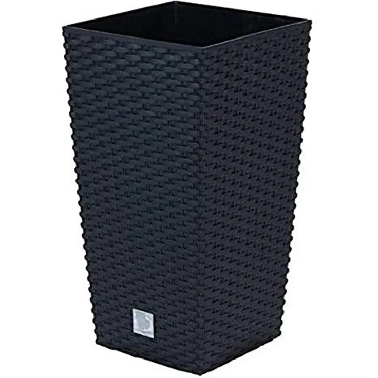 35 -Liter -Zeit Pot mit Einsatz 28,7 x 28,7 x 55 cm in Anthrazitfarbe