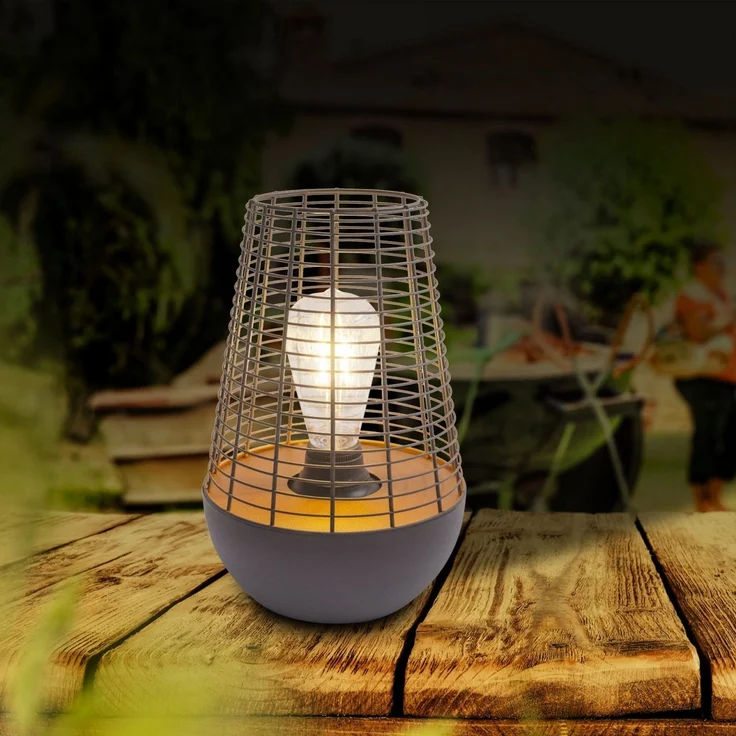 Außenleuchte Garten Laterne für draußen Batterie Außenlampe mit Timer 5283522 – Bild 2