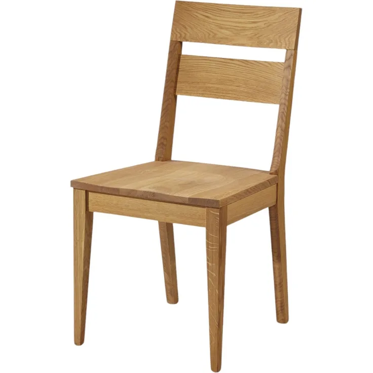 Küchenstuhl (2er-Set) Delphina aus Massivholz 45 x 47 x 89 Esszimmerstuhl massiv Wildeiche geölt 12135
