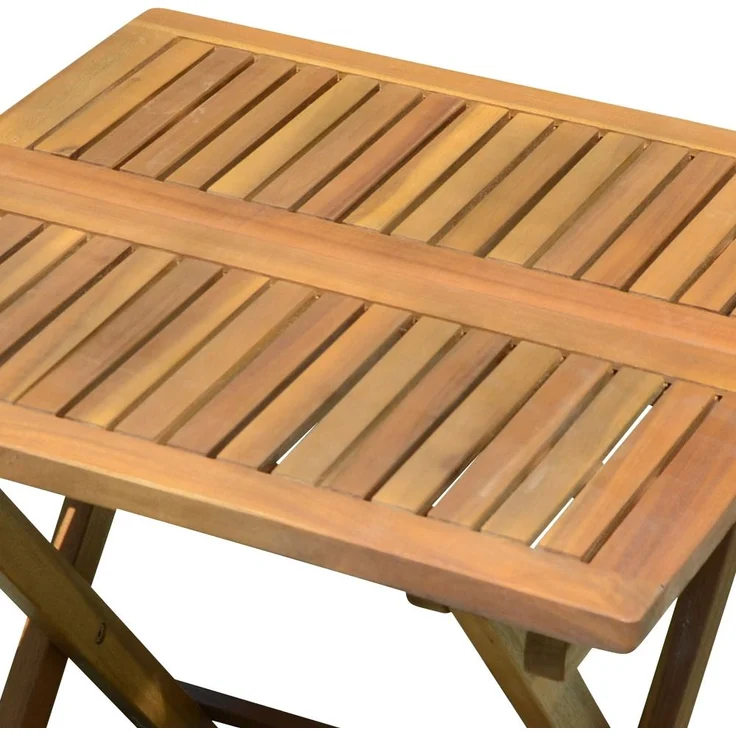Tisch, Akazie, klappbar, braun, geölt, H 50 cm, TULCAN – Bild 2