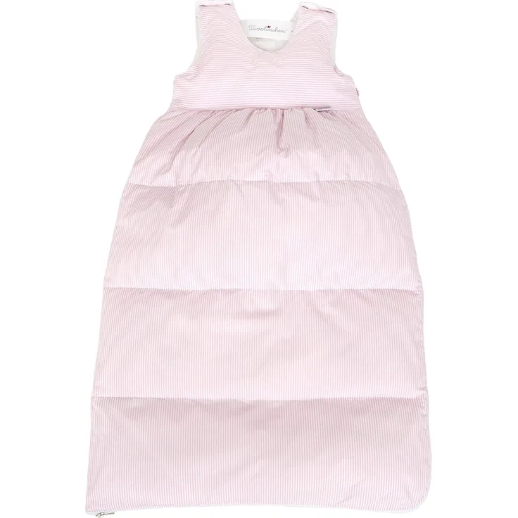 Tavolinchen Babyschlafsack Daunenschlafsack\"Streifen klassisch\" Kinderschlafsack - rose - 80cm