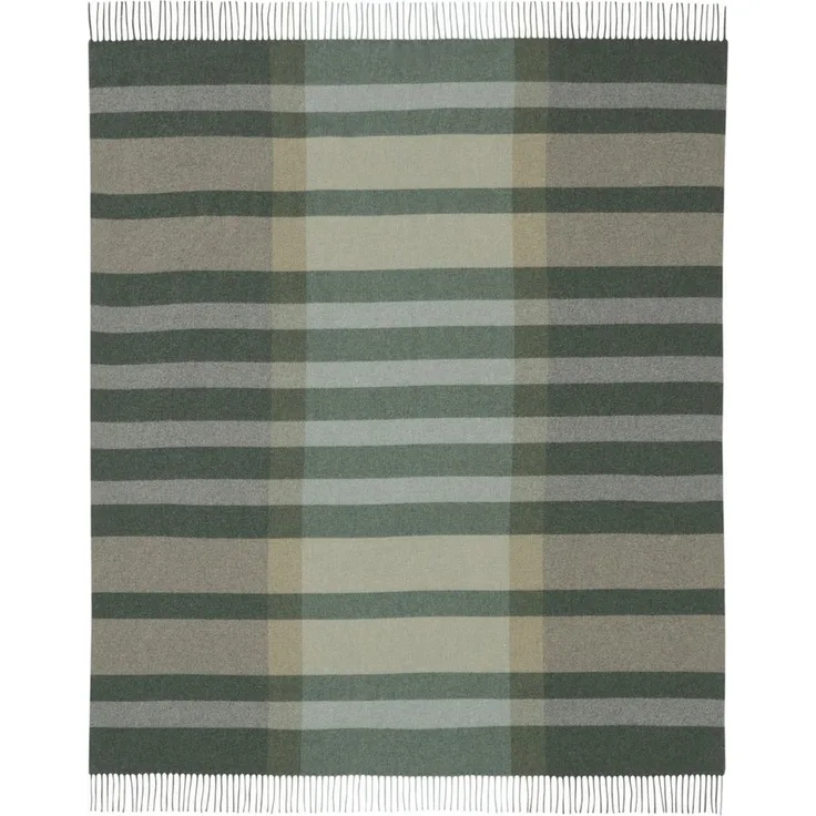 Plaid Moss Charming mit hochwertigen Fransen, Biederlack, Wolle-Kaschmir-Mix