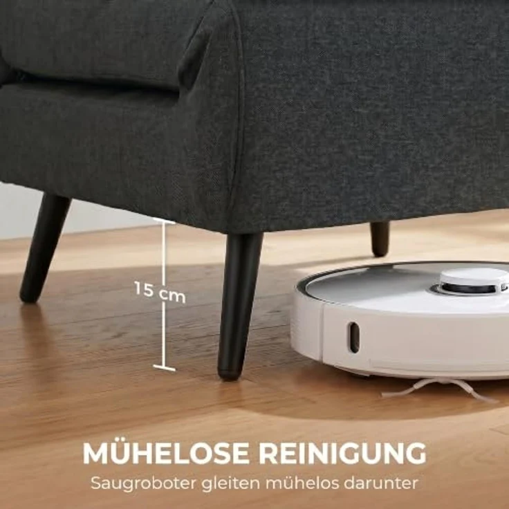 HOMCOM Schlafsofa Schlafsessel Sessel 3-in-1 Bettfunktion, Leinenoptik Dunkelgrau, Set 1 Teile, 3-in-1, 3-fach verstellbar – Bild 3
