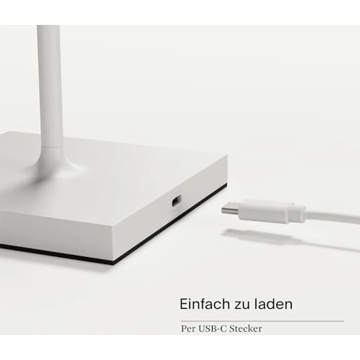 Sigor Nuindie mini LED-Akku-Tischleuchte, kabellose Leuchte mit IP54 Schutz, 12 Stunden Akkulaufzeit, dimmbar, pulverbeschichtet – Bild 5