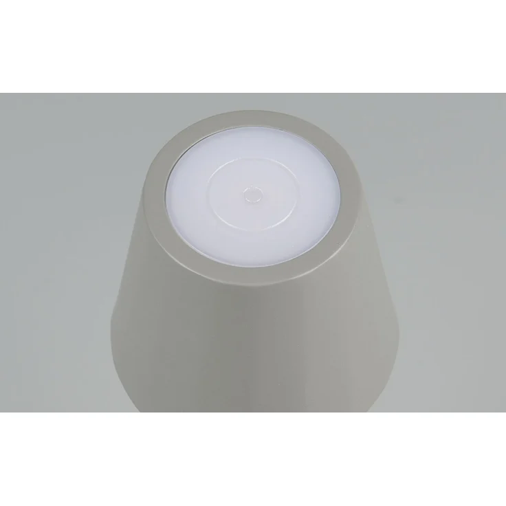 Akku LED Tischleuchte DIAZ kabellos für Innen & Außen, Grau - 21cm klein – Bild 5