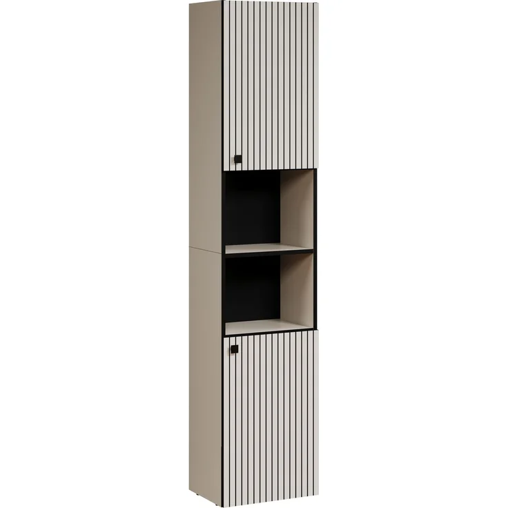 Badezimmer Hochschrank Bliss in grau 40 x 186 cm – Bild 1