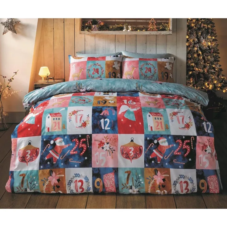 Wende-/Bettwäsche zur Weihnachtskalender für Kinder 135x200 cm