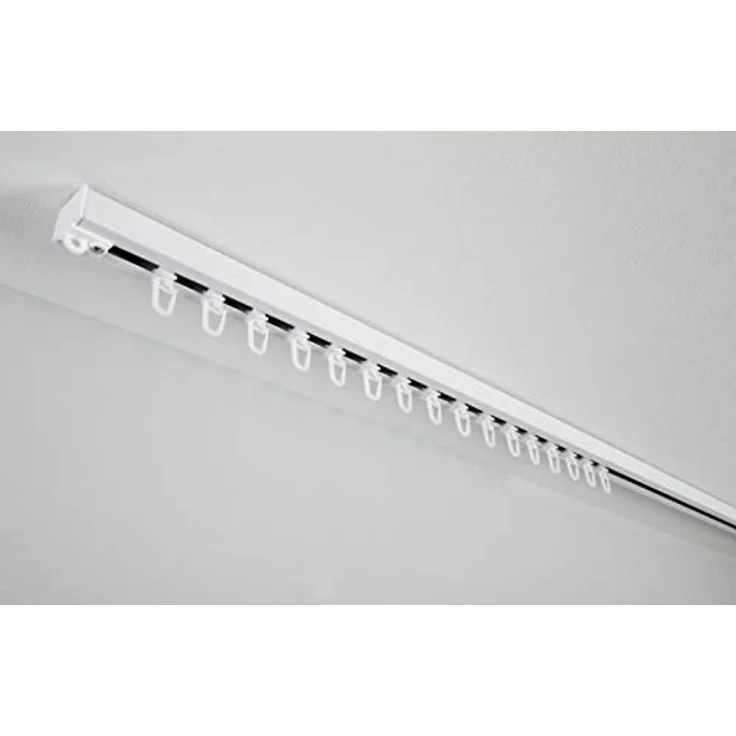 Aluminium-Vorhangschienen-Set Luna 1-Lauf Weiß – Bild 8