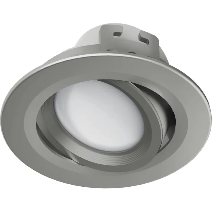 Hama WLAN LED Built-In Spotlight 5 W for Voice / App Control Adjustable satin-nickel