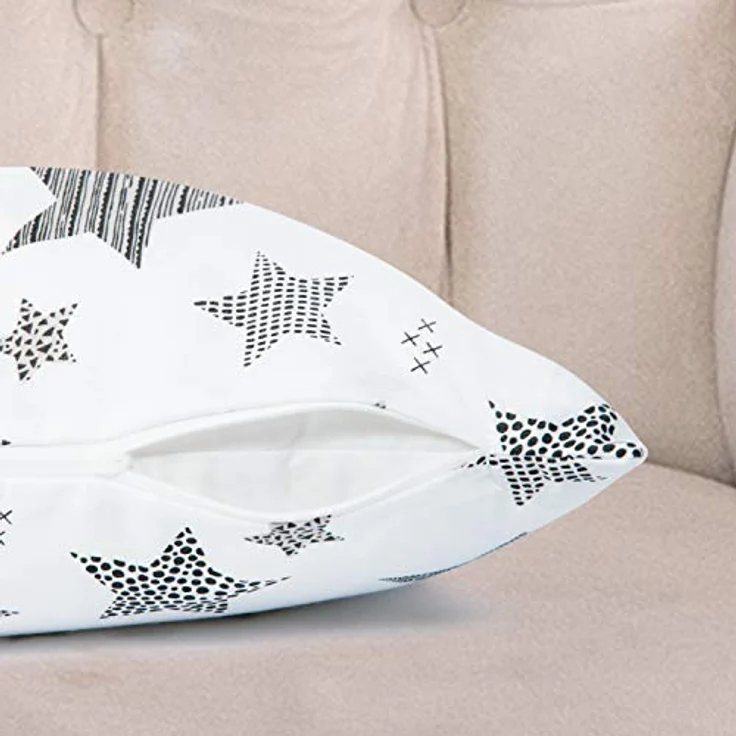 Amilian Dekokissen 4er Set - Dekokissen mit Füllung - 45x45 cm - Deko Kissen – Bild 3