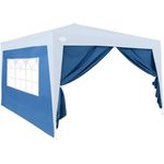 Deuba Pavillon Seitenwände für Capri 3x6 m blau