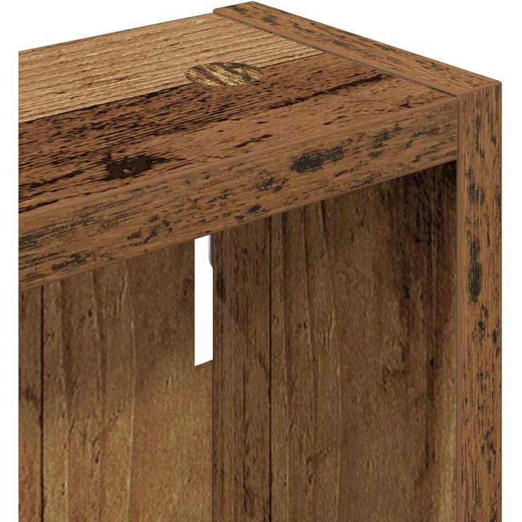 vidaXL Badezimmer-Wandschrank Altholz 30 x 10 x 50 cm Holzwerkstoff 889317 – Bild 7
