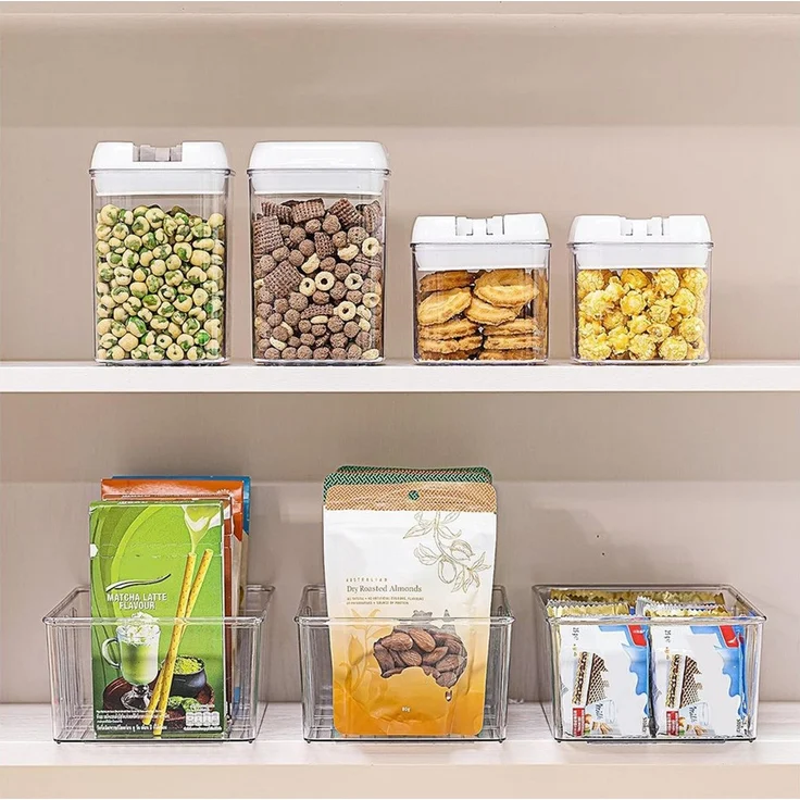 TUWENA Aufbewahrungsbox Vorratsschrank-Organizer und Aufbewahrung, Snack-Organizer (2 St) – Bild 3