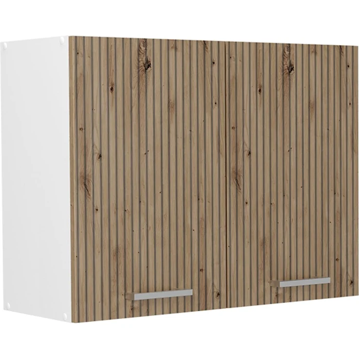 Küchenglasschrank R-Line Artisan-Eiche/Weiß 80 cm Vicco – Bild 1