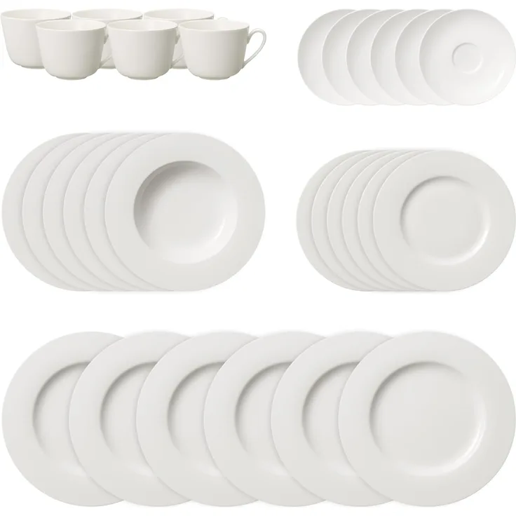 Villeroy & Boch Twist White Basic Set 30tlg. EC weiß 1013808151