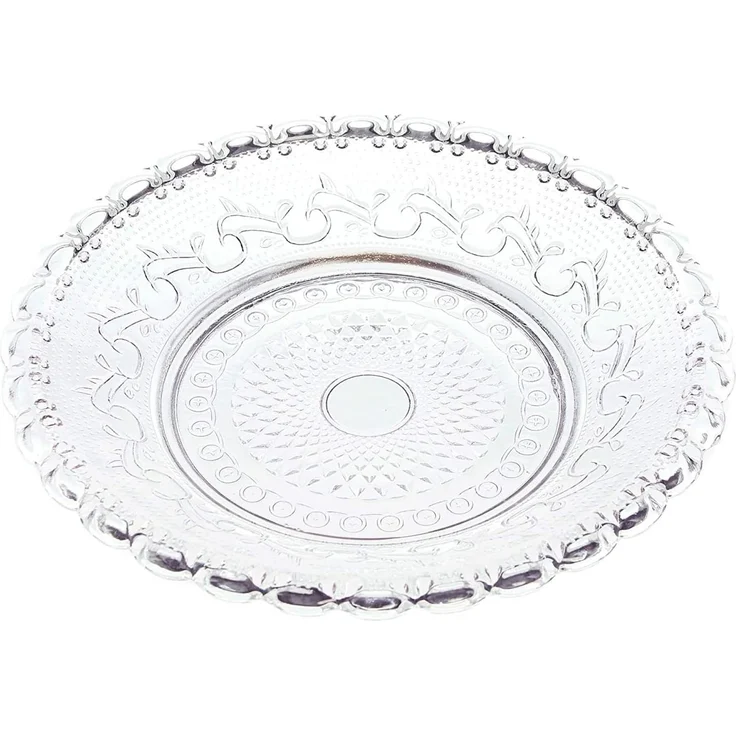 Dekoleidenschaft Etagere aus Metall schwarz, 3-stöckig mit Glastellern, Gebäcketagere, Metall, (4-tlg), 3-stufig, Obstetagere, Tortenständer, Gebäckständer – Bild 4