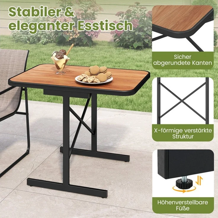 KOMFOTTEU Gartenlounge-Set, Gartenmöbel Set Balkonset Bistroset – Bild 4