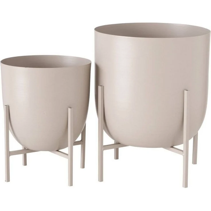 Blumentopf aus Metall KILANA, 2er-Set – Bild 5