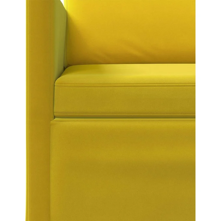 vidaXL Sofa-Set 2 pcs Gelb Samt (V) 3433197 – Bild 4