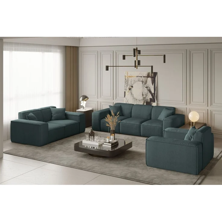 Sessel Designersessel CELES in Stoff Scala Petrol – Bild 2