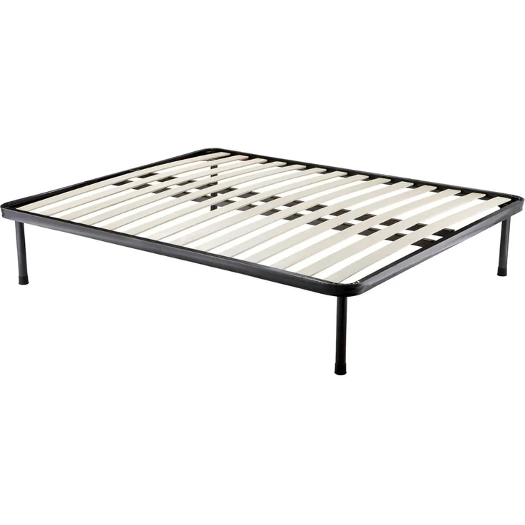 Talamo Italia - Doppelbettgestell Ottavia, orthopädisches Untergestell mit 14 Latten, 100% Made in Italy, 120 x 190 x 30 cm – Bild 3