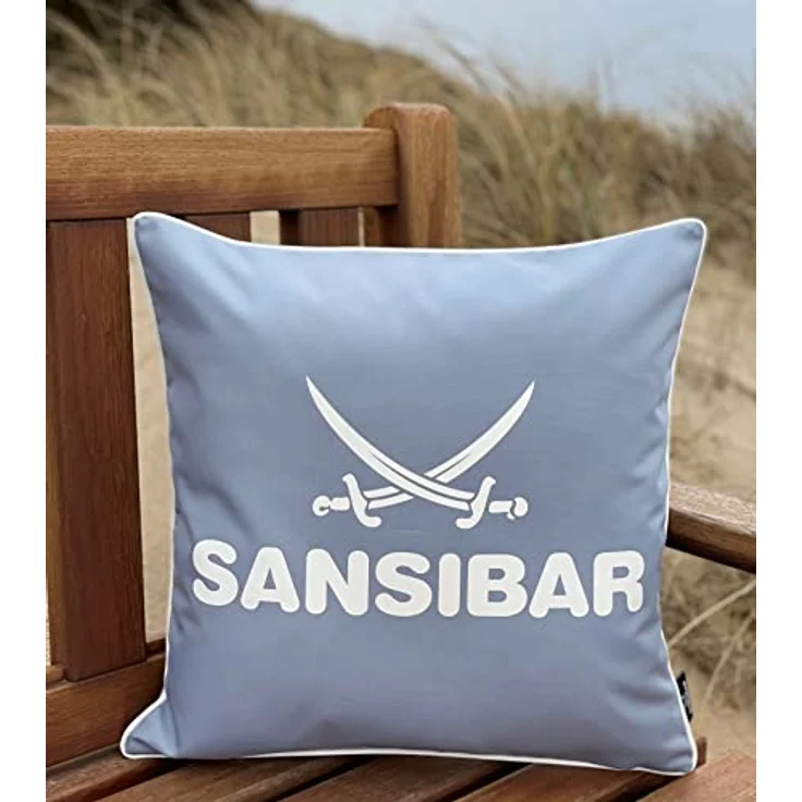 Kissen SANSIBAR BH 45x45 cm silber Dekokissen – Bild 5