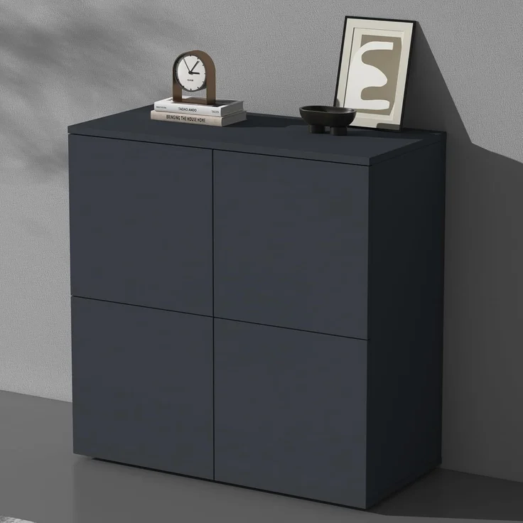 doporro Sideboard Kommode Möbel Mehrzweckschrank Push-to-Open Aufbewahrungsschrank