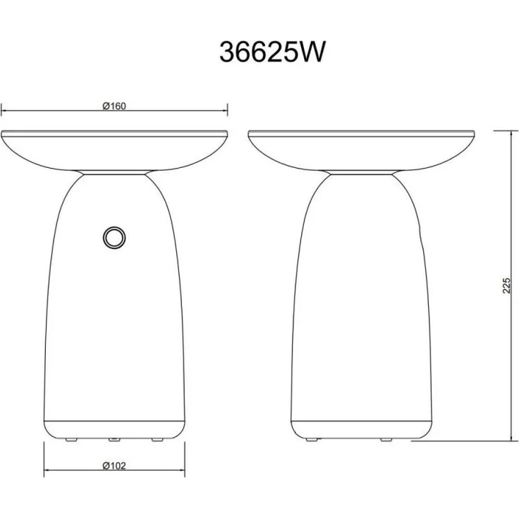 Tischlampe kabellos Akku Solar Tischleuchte Außen Solarleuchte Weiß 36625W – Bild 6