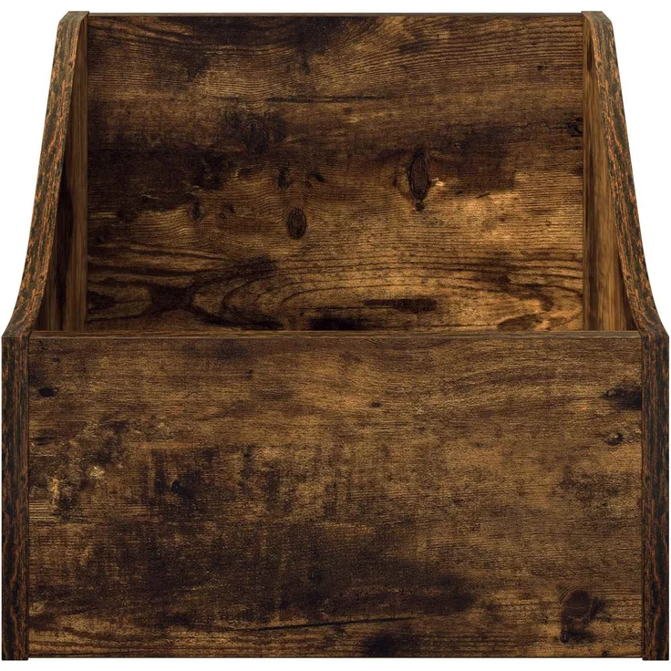 vidaXL LP Plattenbox 2 stk. Räuchereiche 37 x 33 x 32 cm Holzwerkstoff 8012771 – Bild 5