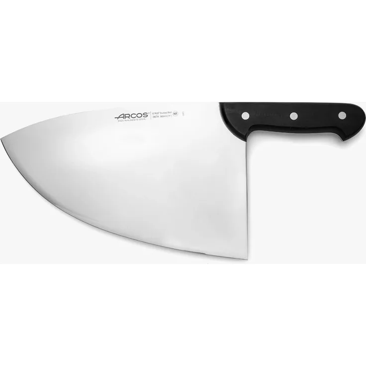 Arcos Serie Universal - Hackmesser Metzgermesser - Klinge Nitrum Edelstahl 280 mm - HandGriff Polyoxymethylen (POM) Farbe Schwarz