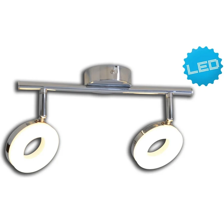 näve Deckenleuchte LED 2er Wand-u. Deckenspot, LED fest integriert, lichtrichtung einstellbar – Bild 5