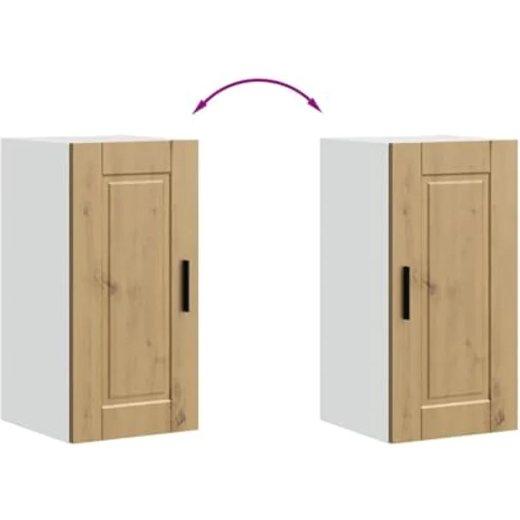 vidaXL Küchen-Hängeschrank Porto Artisan-Eiche Holzwerkstoff 854026 – Bild 5