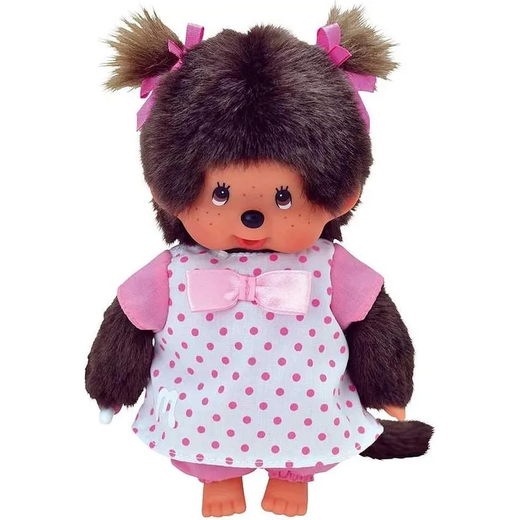 Monchhichi Kleidung für Standard Monchichi 20 cm - Verschiedene Designs (Rosa gepunktet)