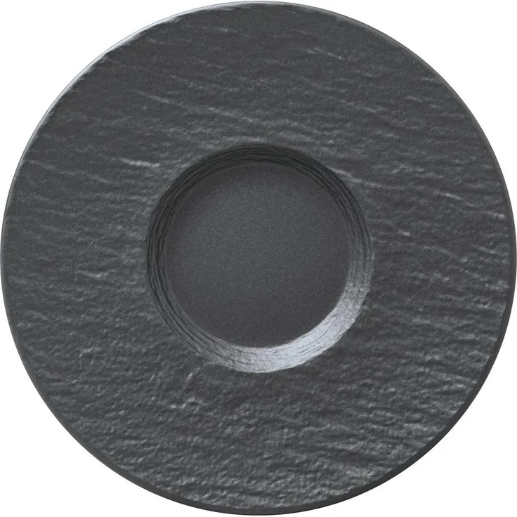 Villeroy & Boch Manufacture Rock Kaffeeuntertasse schwarz Ø 15,4 cm
