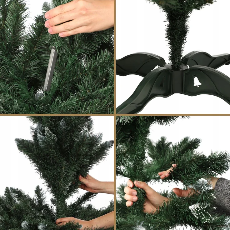 KADAX Künstlicher Weihnachtsbaum Diamanttanne 220 cm dick – Bild 9