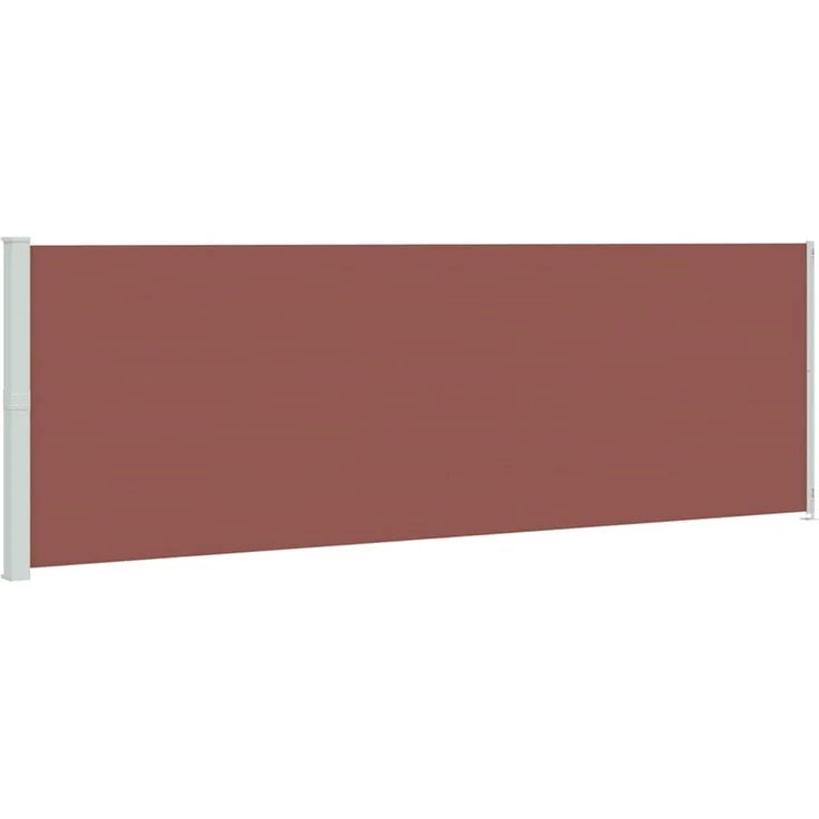 Seitenmarkise Ausziehbar, Balkon Sichtschutz 200x600 cm Braun – Bild 2