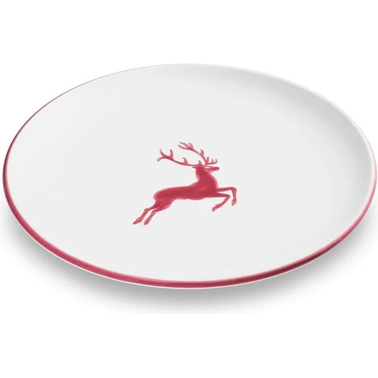 Gmundner Keramik Speiseteller Cup (Ø 25cm) Roter Hirsch
