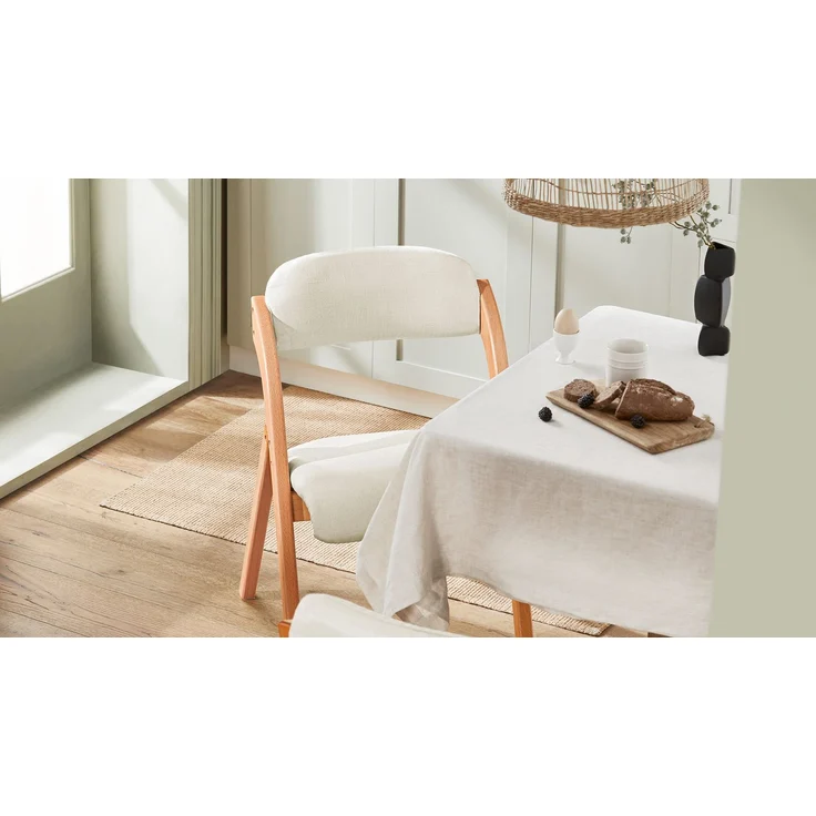 SoBuy FST92-Wx4 Klappstuhl, Stoff, Lackiert, Weiß, 41,5 x 77 x 47,5 cm – Bild 9