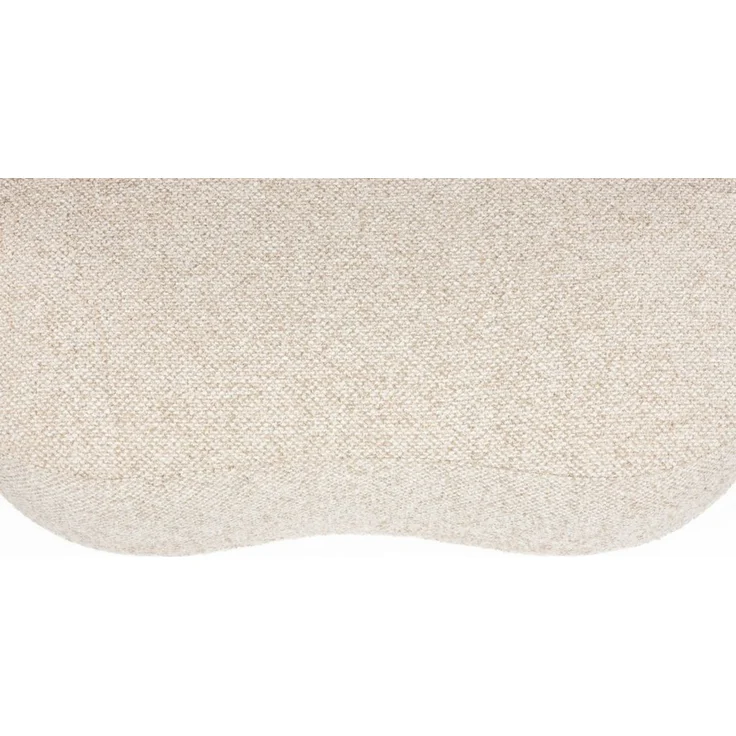 Loungesessel Duvane Beige mit Gummibaumholz-Gestell im Boho-Stil – Bild 4