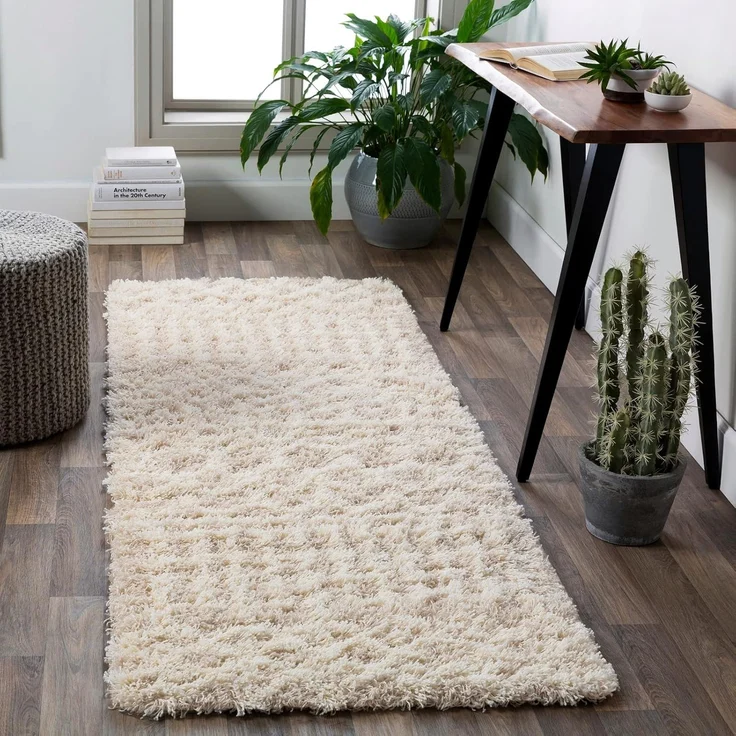 Livabliss Hochflor-Teppich DUBAI, rechteckig, Höhe: 52 mm, Shaggy Hochflorteppich, Flauschiger, Boho Wohnzimmerteppich/Läufer – Bild 1