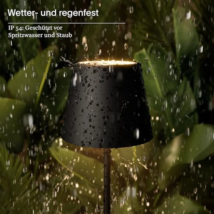 SIGOR LED Tischleuchte Akku-Tischleuchte, Dimmbar, LED fest integriert, Warmweiß – Bild 7