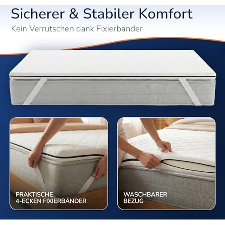MSS e.K, Topper Komfortschaum Matratzentopper, 6 cm hoch, Komfortschaum, Made in Germany, Waschbar bei 60°C – Bild 9