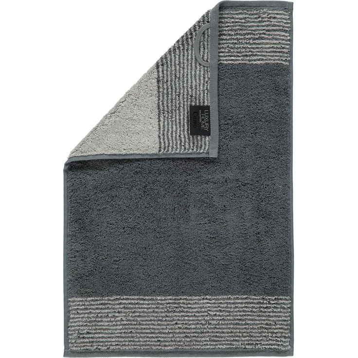 CAWÖ Gästetuch - Luxury Home, C Two-Tone, Walkfrottier Schiefer 30x50cm – Bild 2