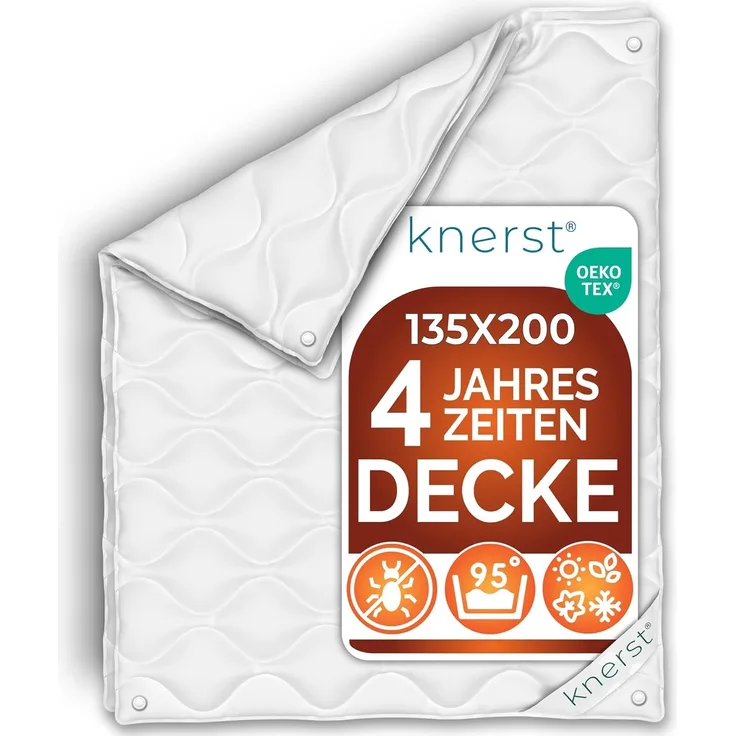 KNERST Microfaserbettdecke Mikrofaserbettdecke Sommerdecke Ganzjahresdecke 135x200, 155x220, uvm, Füllung: Klimafaser-Polyesterfüllung, Allergikerfreundlich, atmungsaktiv, temperaturausgleichend