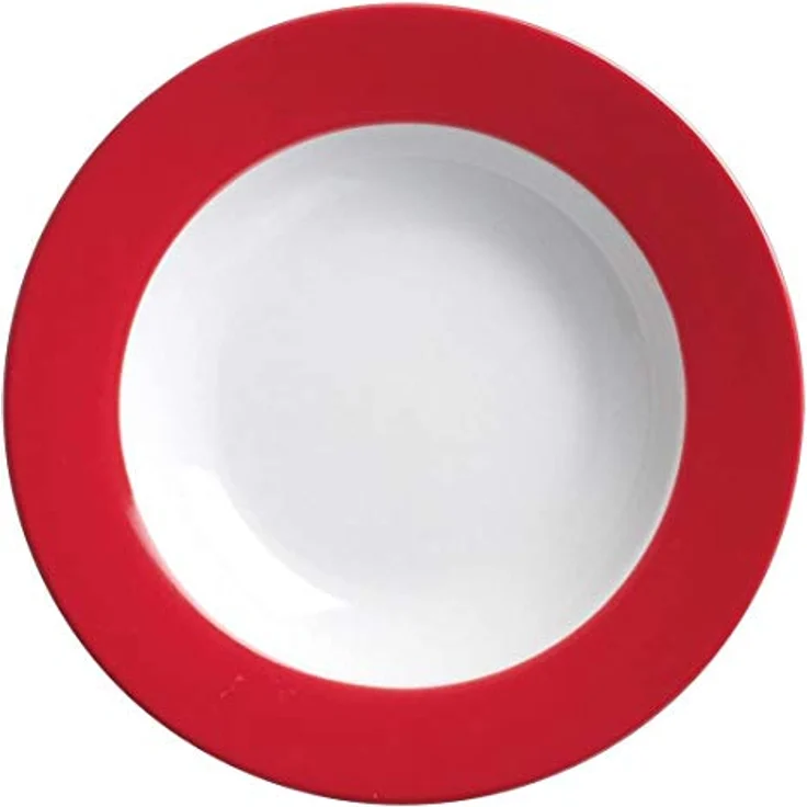 Presotto Suppenteller, Rot, Keramik, 22 cm Durchmesser, 6er Set, Spülmaschinengeeignet – Bild 3