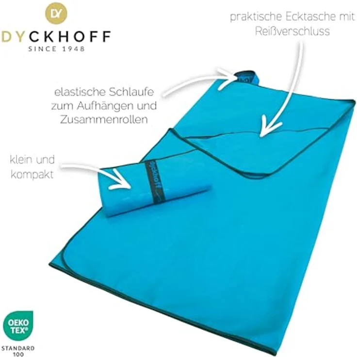 Dyckhoff Sporthandtuch Mikrofaser Sporttuch, Microfaser (1-St), auch als 2er Set erhätlich – Bild 3