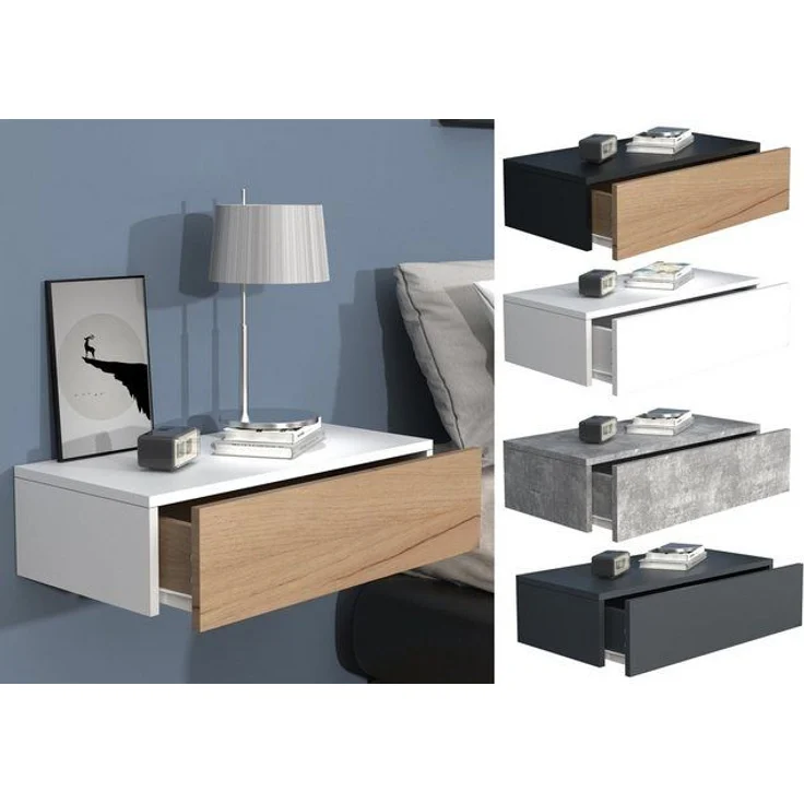 VCM Nachttisch Usal 918290 Anthrazit H. 15 x B. 60 x T. 30 cm – Bild 4